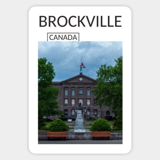 Brockville Ontario Canada Souvenir Present Gift for Canadian T-shirt Apparel Mug Notebook Tote Pillow Sticker Magnet Sticker